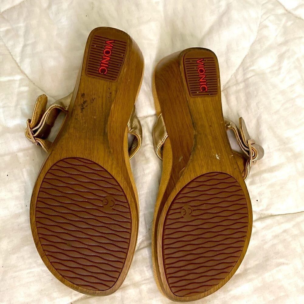 Vionic Ortho heel Technology Snake Print Sandals.Size 7 see video - Picture 6 of 13